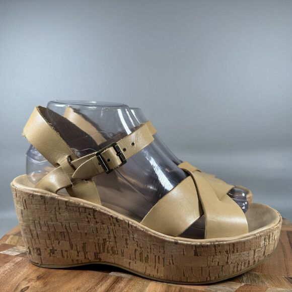 Kork-Ease Myrna 2.0 Women's Wedge Shoes Light Brown Sz 8 M Leather - Picture 1 of 7